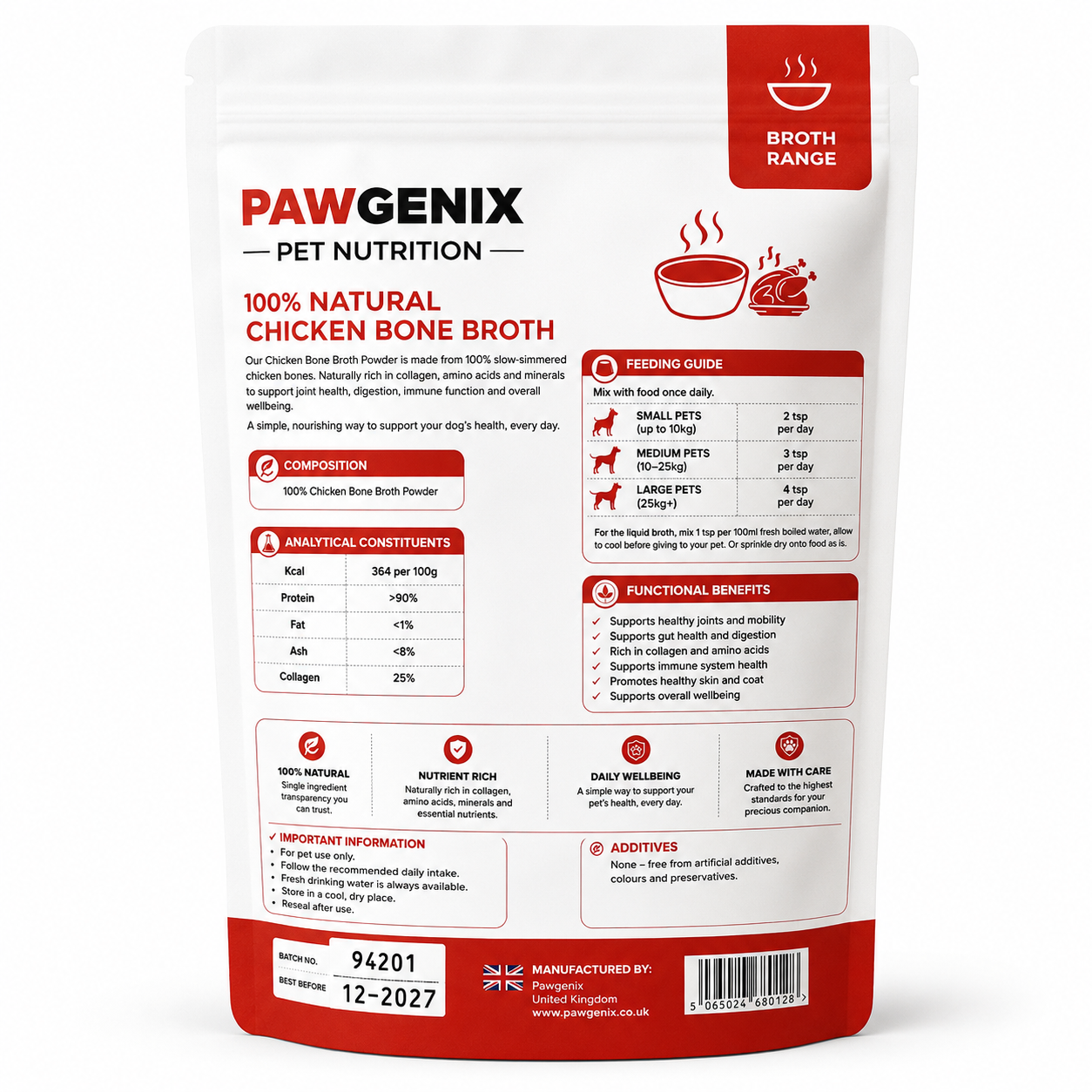 Pawgenix Chicken Bone Broth