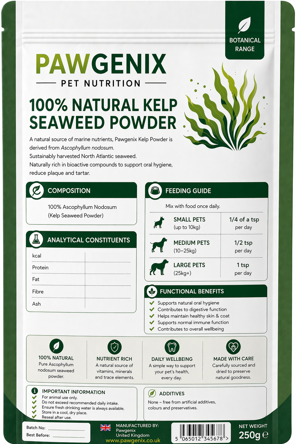 Pawgenix 100% Natural Kelp Powder